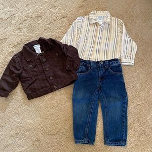 Set of 3 pieces baby boy’s outfit size 24 Months